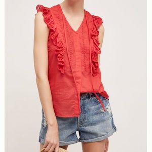 La Cocotiers - Ruffled eyelet tank